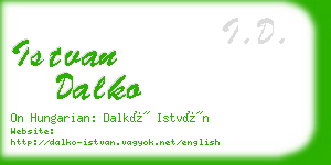 istvan dalko business card